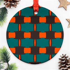 3 Colors Shapes Pattern                                                                                  			ornament (round)