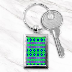 Rhombus And Stripes                                                                                   			key Chain (rectangle) by LalyLauraFLM