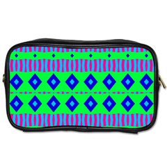 Rhombus And Stripes                                                                                   			toiletries Bag (one Side) by LalyLauraFLM