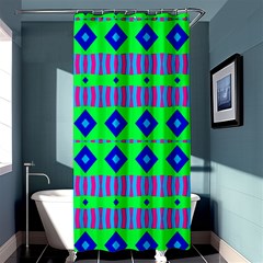 Rhombus And Stripes                                                                                   	shower Curtain 36  X 72 