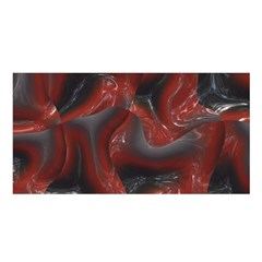 Red Grey 3d Design                                                                                    Satin Shawl