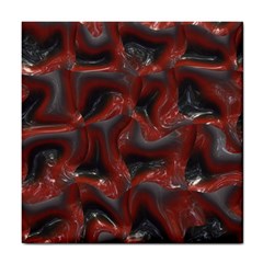 Red Grey 3d Design                                                                                    			tile Coaster by LalyLauraFLM