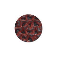 Red Grey 3d Design                                                                                    			golf Ball Marker (4 Pack) by LalyLauraFLM