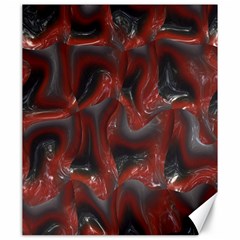 Red Grey 3d Design                                                                                    			canvas 20  X 24  by LalyLauraFLM