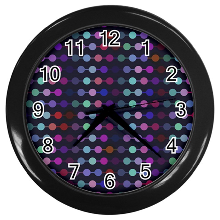 Connected dots                                                                                     			Wall Clock (Black)