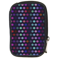 Connected Dots                                                                                     			compact Camera Leather Case by LalyLauraFLM