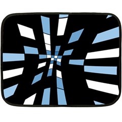 Blue Abstraction Fleece Blanket (mini)