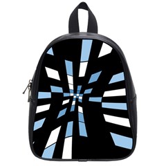 Blue Abstraction School Bags (small)  by Valentinaart