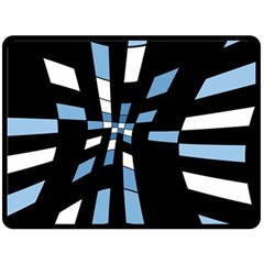 Blue Abstraction Fleece Blanket (large) 