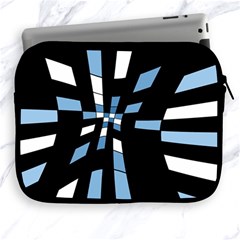 Blue Abstraction Apple Ipad 2/3/4 Zipper Cases by Valentinaart