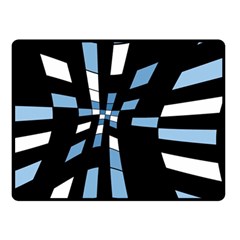 Blue Abstraction Double Sided Fleece Blanket (small) 