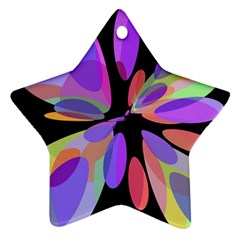 Colorful abstract flower Ornament (Star) 