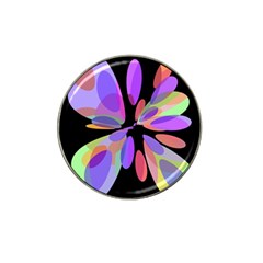 Colorful abstract flower Hat Clip Ball Marker (4 pack)