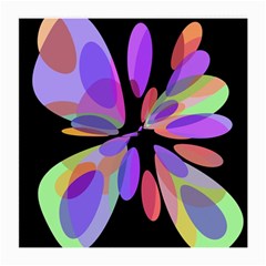 Colorful abstract flower Medium Glasses Cloth