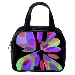 Colorful abstract flower Classic Handbags (One Side)