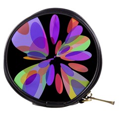 Colorful abstract flower Mini Makeup Bags