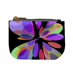 Colorful abstract flower Mini Coin Purses