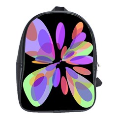 Colorful abstract flower School Bags(Large) 