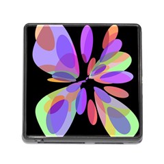 Colorful abstract flower Memory Card Reader (Square)