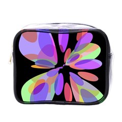 Colorful abstract flower Mini Toiletries Bags