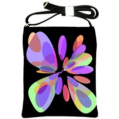 Colorful abstract flower Shoulder Sling Bags