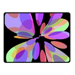 Colorful abstract flower Fleece Blanket (Small)