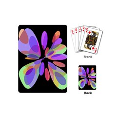 Colorful abstract flower Playing Cards (Mini) 