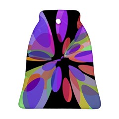 Colorful abstract flower Bell Ornament (2 Sides)