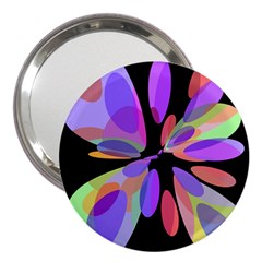 Colorful abstract flower 3  Handbag Mirrors