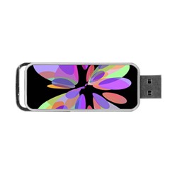 Colorful abstract flower Portable USB Flash (One Side)