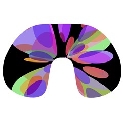 Colorful abstract flower Travel Neck Pillows