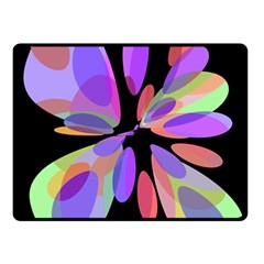 Colorful abstract flower Double Sided Fleece Blanket (Small) 