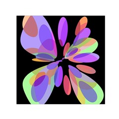 Colorful abstract flower Small Satin Scarf (Square)