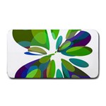 Green abstract flower Medium Bar Mats 16 x8.5  Bar Mat