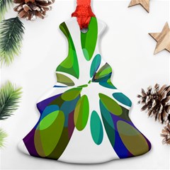 Green Abstract Flower Ornament (christmas Tree)