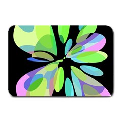 Green Abstract Flower Plate Mats by Valentinaart