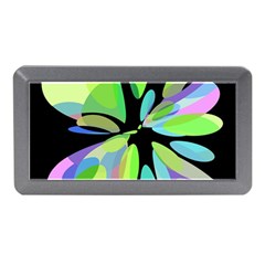 Green Abstract Flower Memory Card Reader (mini)