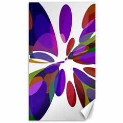 Colorful Abstract Flower Canvas 40  X 72  