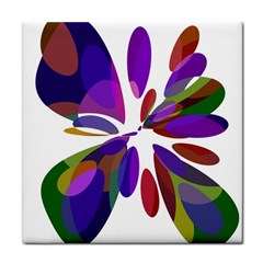 Colorful Abstract Flower Face Towel