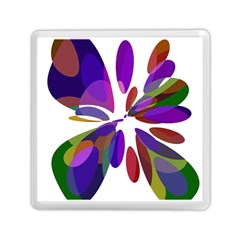 Colorful Abstract Flower Memory Card Reader (square) 