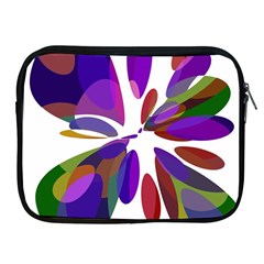 Colorful Abstract Flower Apple Ipad 2/3/4 Zipper Cases by Valentinaart