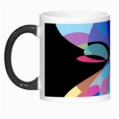 Blue Abstract Flower Morph Mugs by Valentinaart