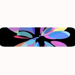 Blue Abstract Flower Large Bar Mats