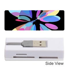 Blue Abstract Flower Memory Card Reader (stick)  by Valentinaart