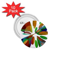 Colorful Abstract Flower 1 75  Buttons (10 Pack) by Valentinaart