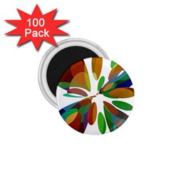 Colorful Abstract Flower 1 75  Magnets (100 Pack)  by Valentinaart