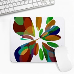 Colorful Abstract Flower Large Mousepads by Valentinaart