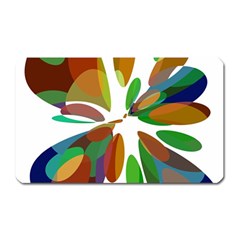 Colorful Abstract Flower Magnet (rectangular) by Valentinaart