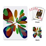 Colorful abstract flower Playing Card Back