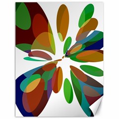 Colorful Abstract Flower Canvas 18  X 24   by Valentinaart